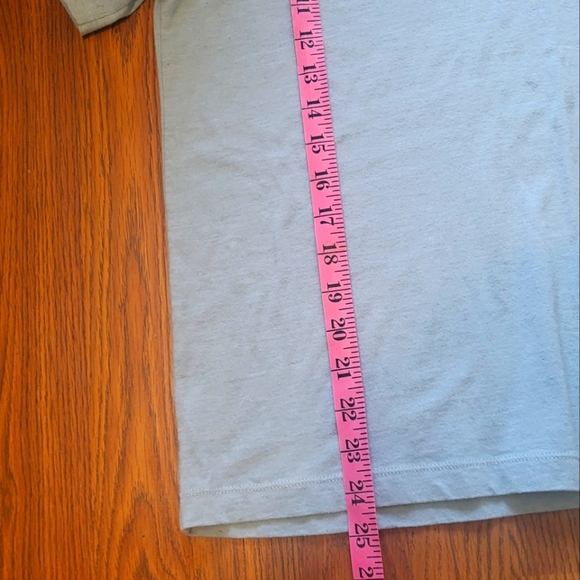 North Face Mens Large Blue Spell Out Casual Designer Tee - Picture 4 of 5